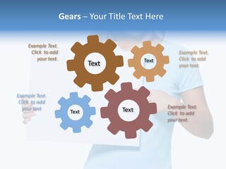 Human Holding Young PowerPoint Template