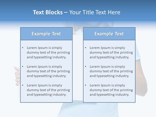 Human Holding Young PowerPoint Template