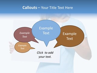 Human Holding Young PowerPoint Template