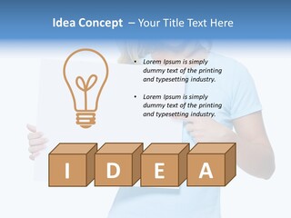 Human Holding Young PowerPoint Template