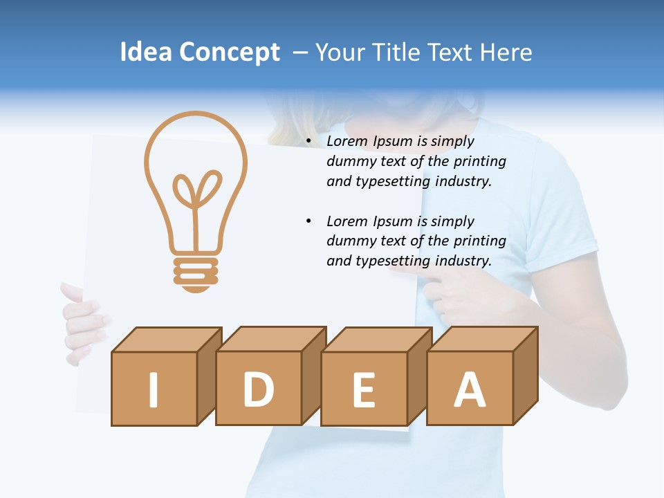 Human Holding Young PowerPoint Template