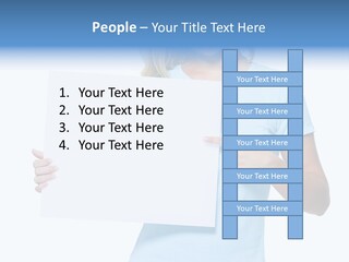 Human Holding Young PowerPoint Template