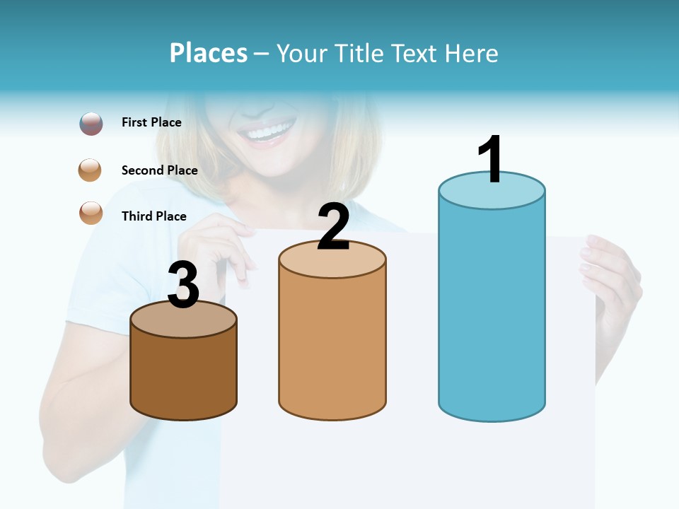 Banner Holding Isolated PowerPoint Template