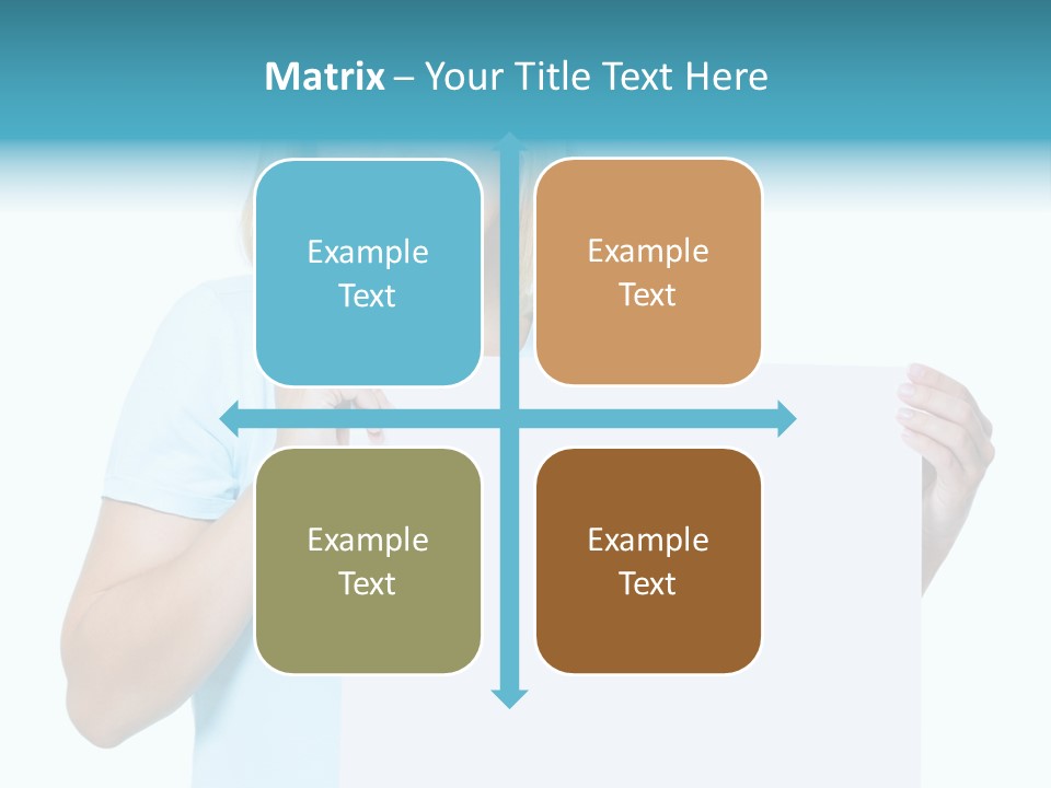 Banner Holding Isolated PowerPoint Template