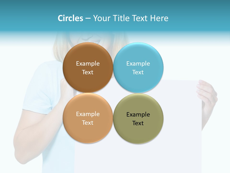 Banner Holding Isolated PowerPoint Template