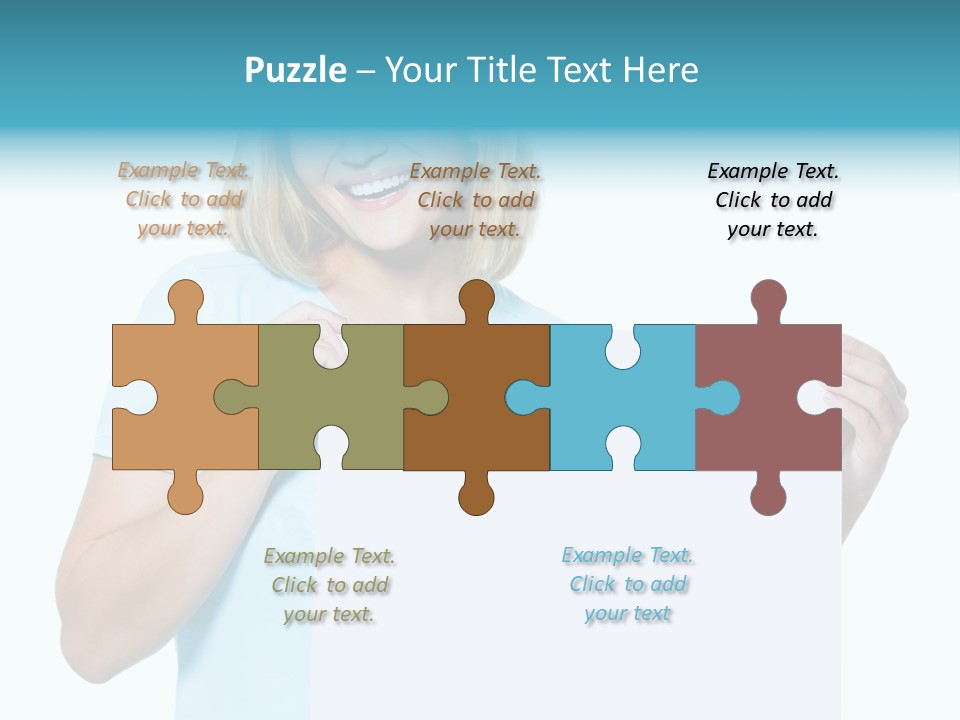 Banner Holding Isolated PowerPoint Template