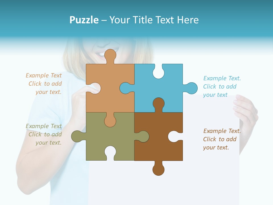 Banner Holding Isolated PowerPoint Template