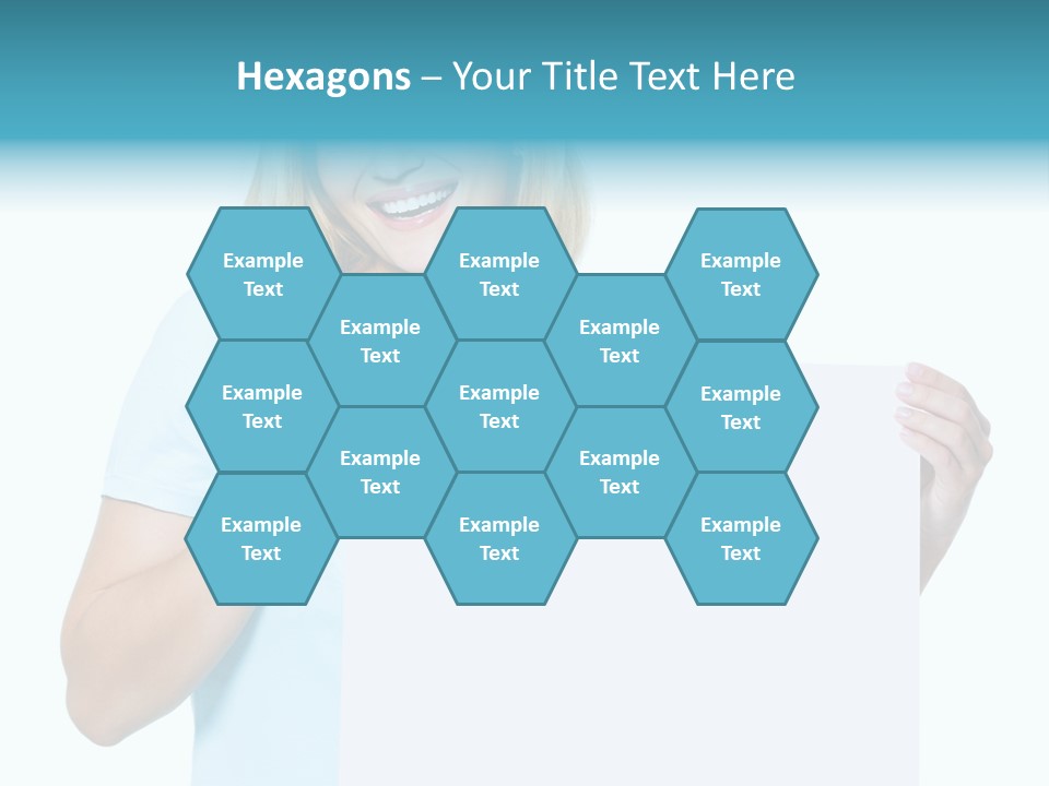 Banner Holding Isolated PowerPoint Template