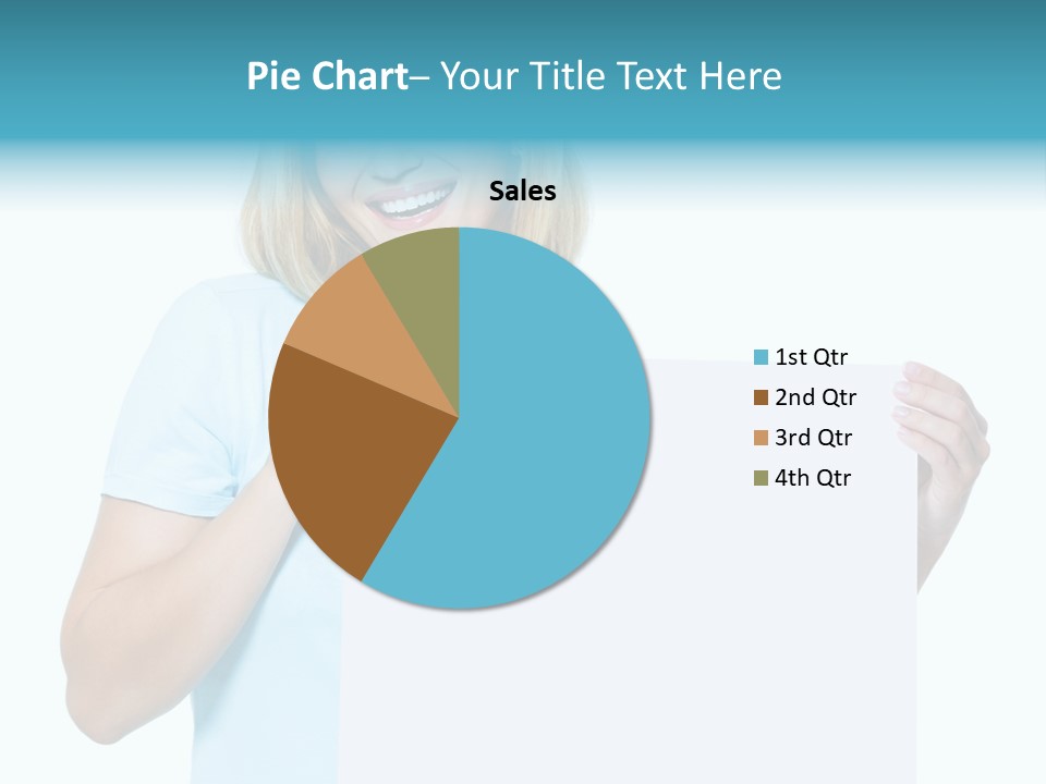 Banner Holding Isolated PowerPoint Template