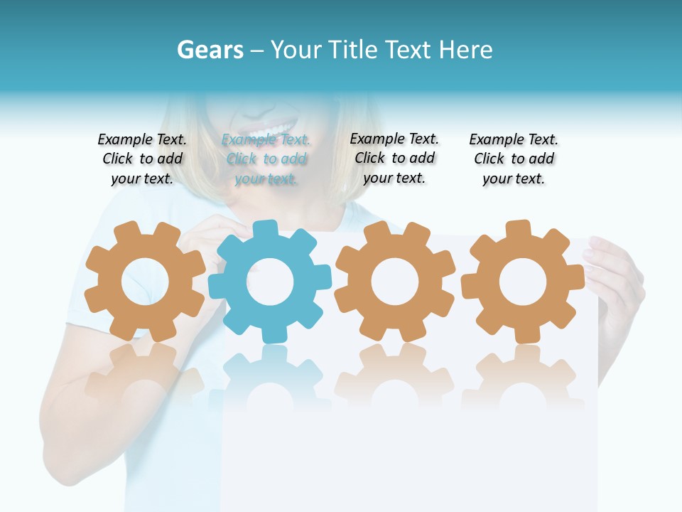 Banner Holding Isolated PowerPoint Template