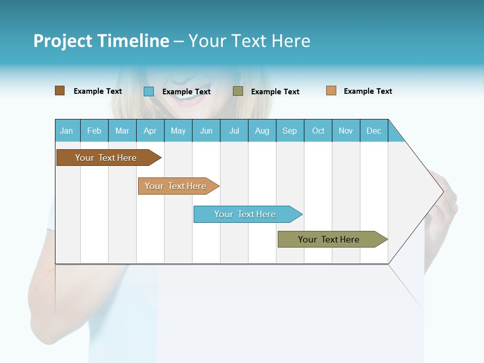Banner Holding Isolated PowerPoint Template