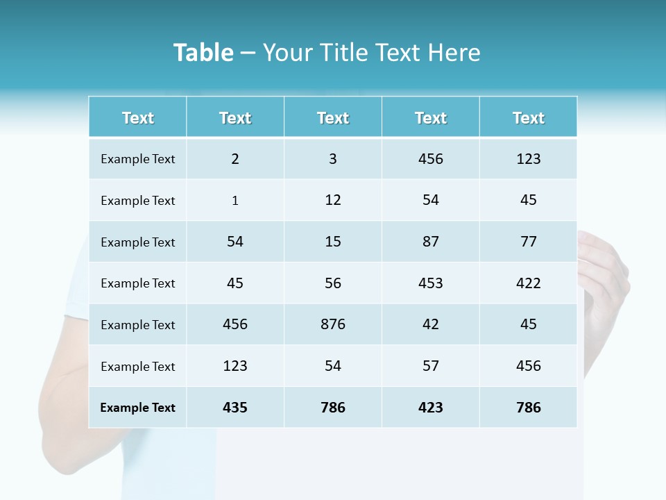 Banner Holding Isolated PowerPoint Template