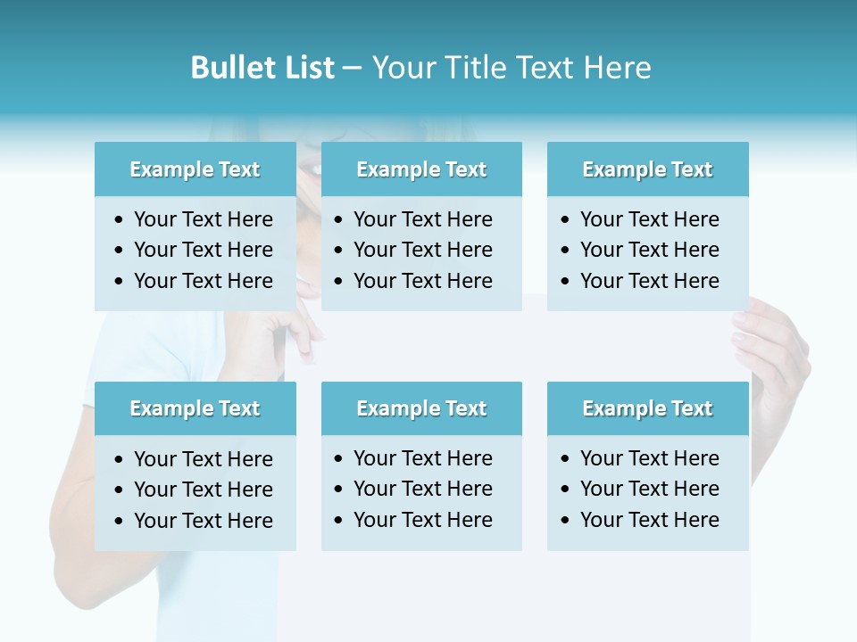 Banner Holding Isolated PowerPoint Template