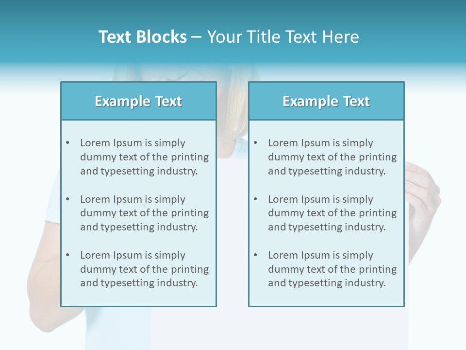 Banner Holding Isolated PowerPoint Template