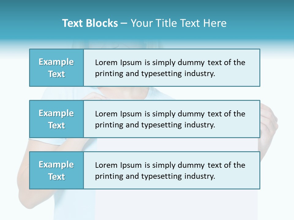 Banner Holding Isolated PowerPoint Template