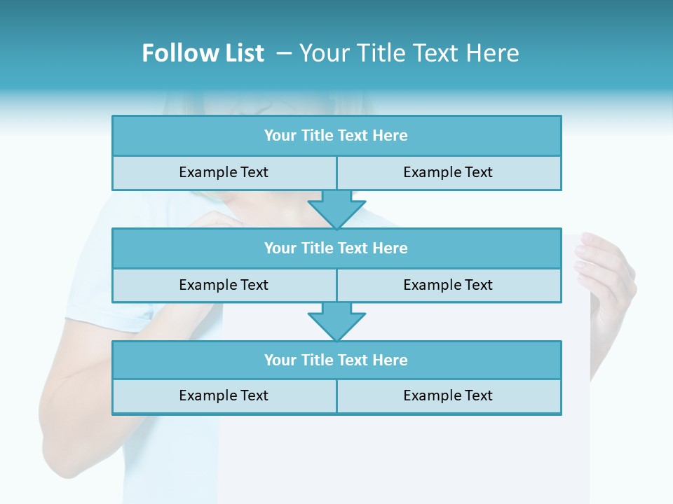 Banner Holding Isolated PowerPoint Template