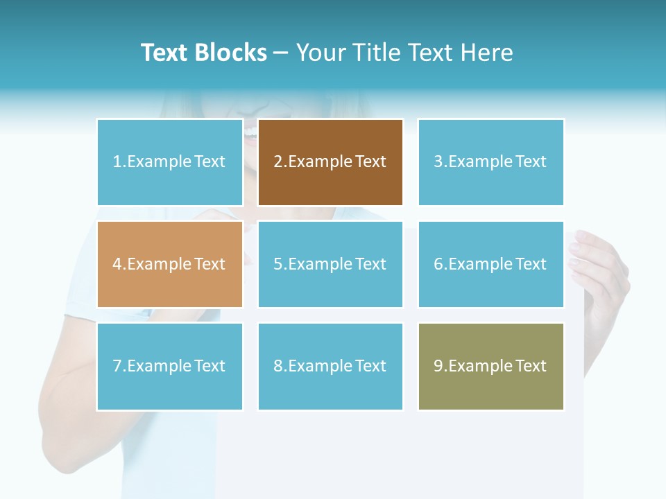 Banner Holding Isolated PowerPoint Template