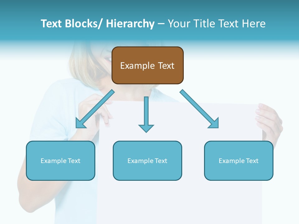 Banner Holding Isolated PowerPoint Template