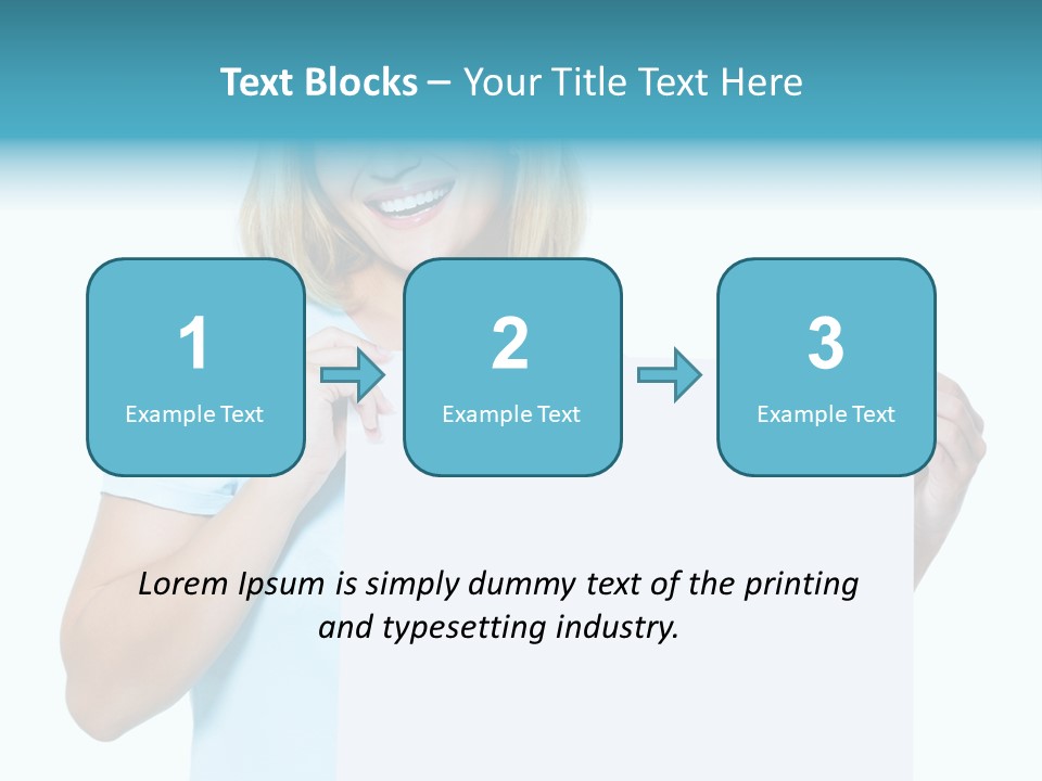 Banner Holding Isolated PowerPoint Template