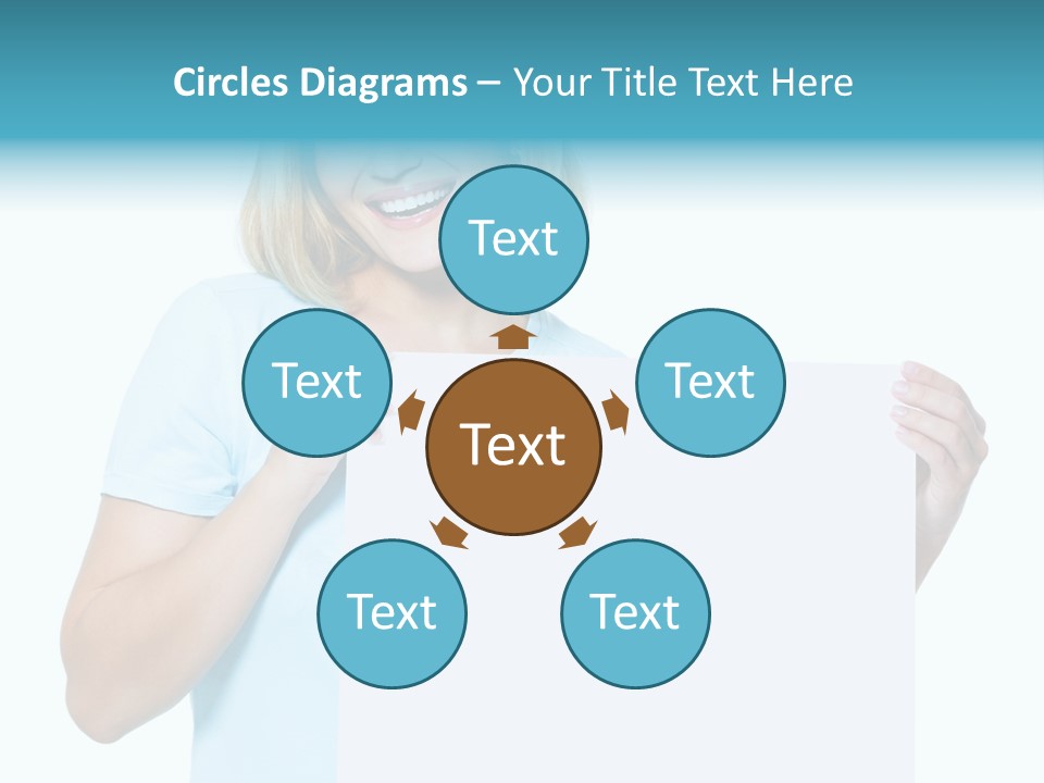 Banner Holding Isolated PowerPoint Template