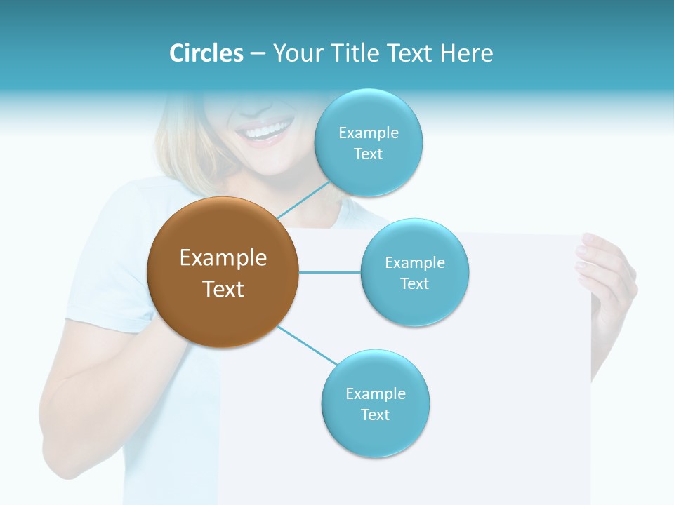 Banner Holding Isolated PowerPoint Template