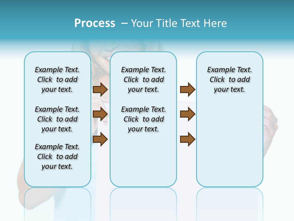 Banner Holding Isolated PowerPoint Template