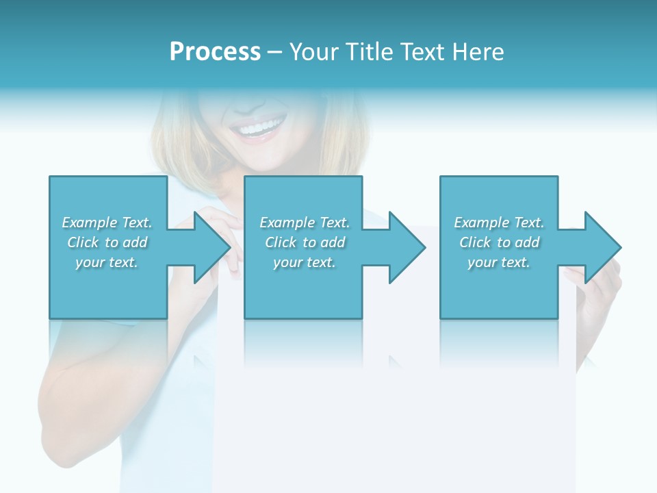Banner Holding Isolated PowerPoint Template