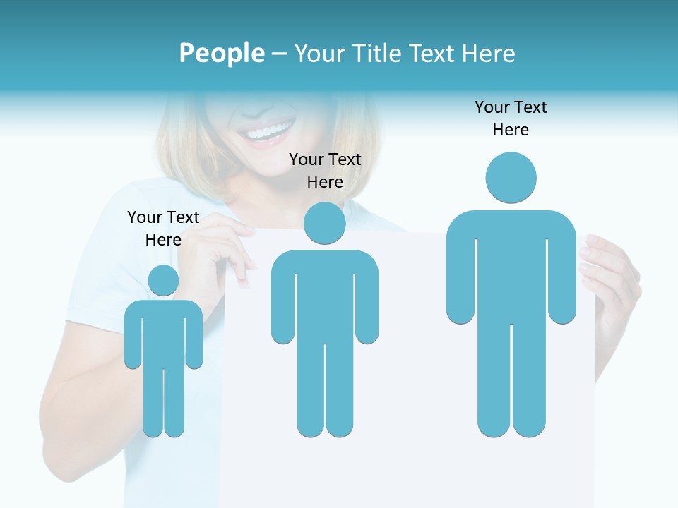 Banner Holding Isolated PowerPoint Template