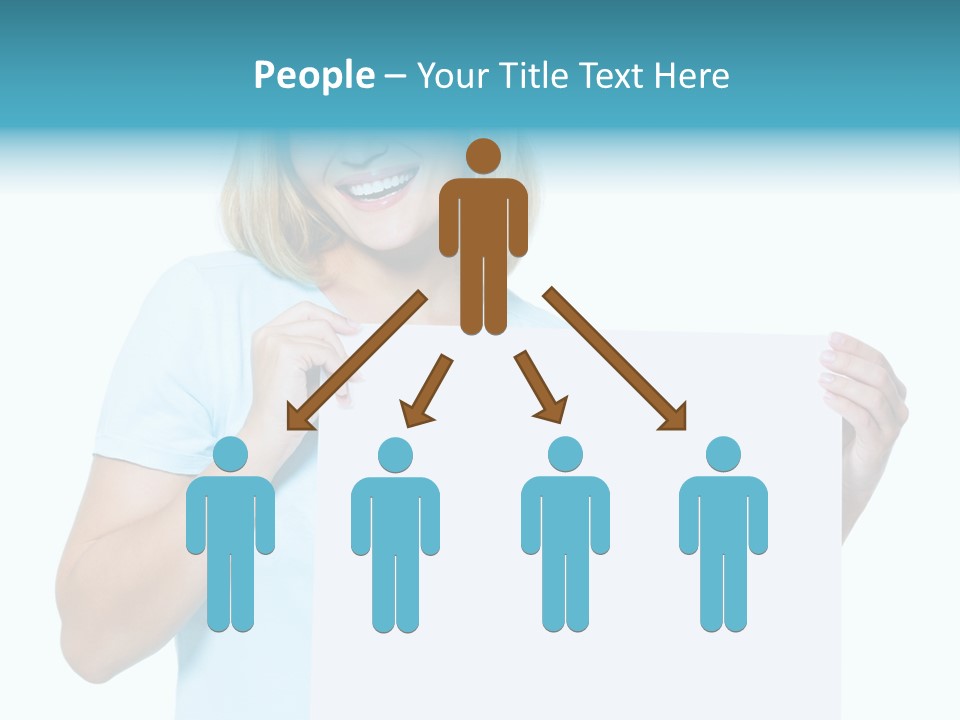 Banner Holding Isolated PowerPoint Template