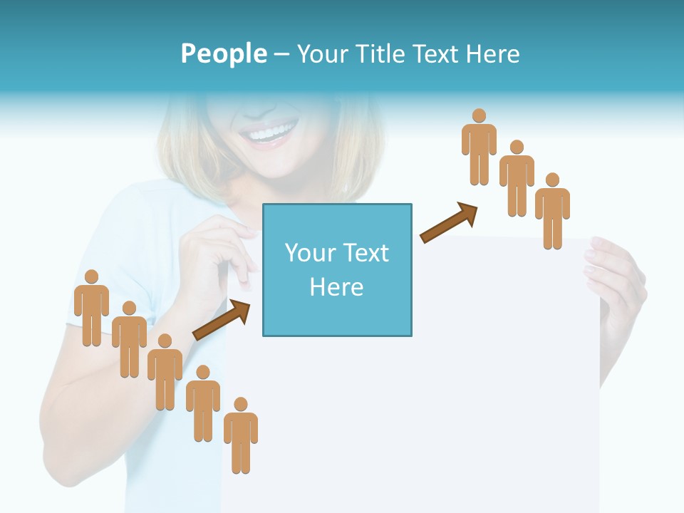 Banner Holding Isolated PowerPoint Template