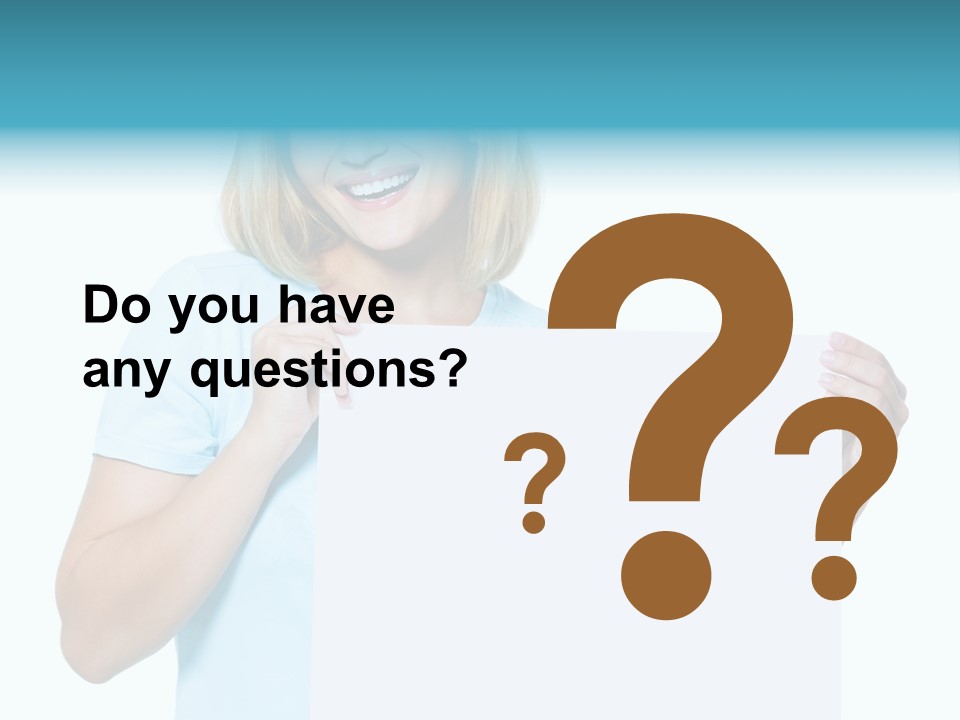 Banner Holding Isolated PowerPoint Template