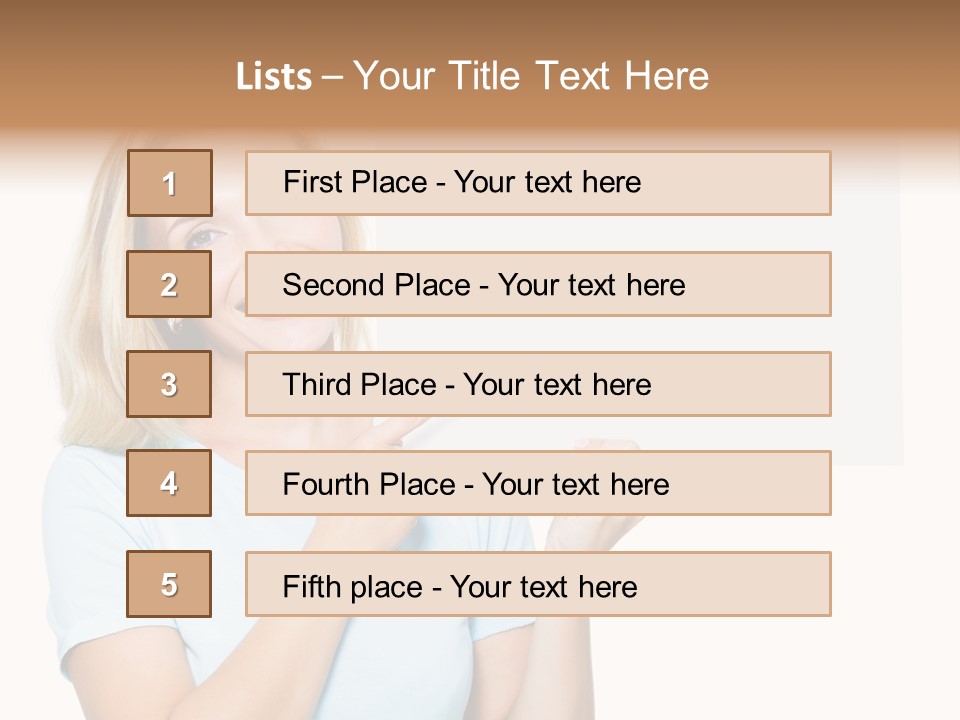 White Background Sheet Banner PowerPoint Template