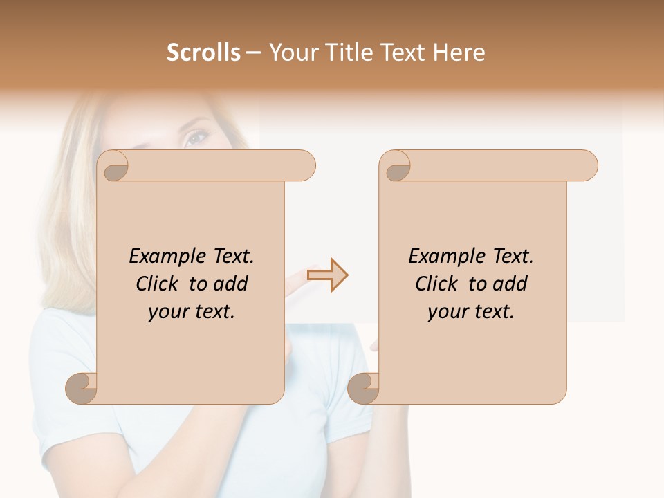 White Background Sheet Banner PowerPoint Template