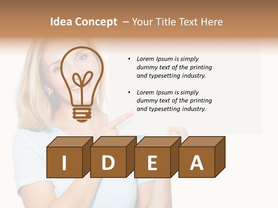 White Background Sheet Banner PowerPoint Template