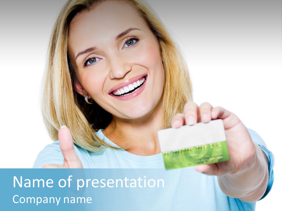 Gladness Blond Fun PowerPoint Template