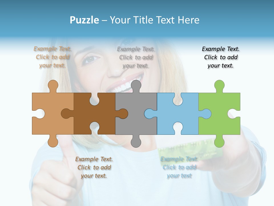 Gladness Blond Fun PowerPoint Template