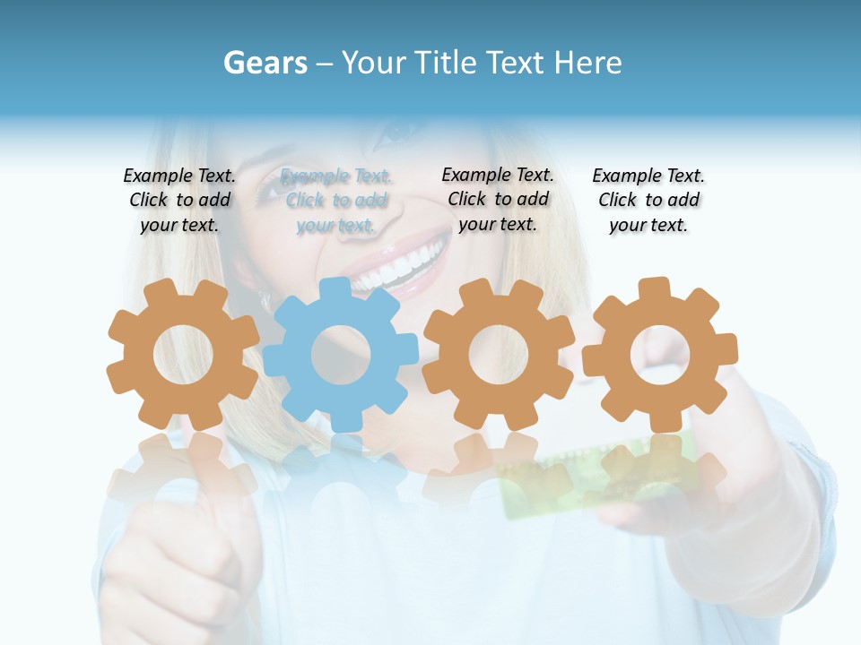 Gladness Blond Fun PowerPoint Template