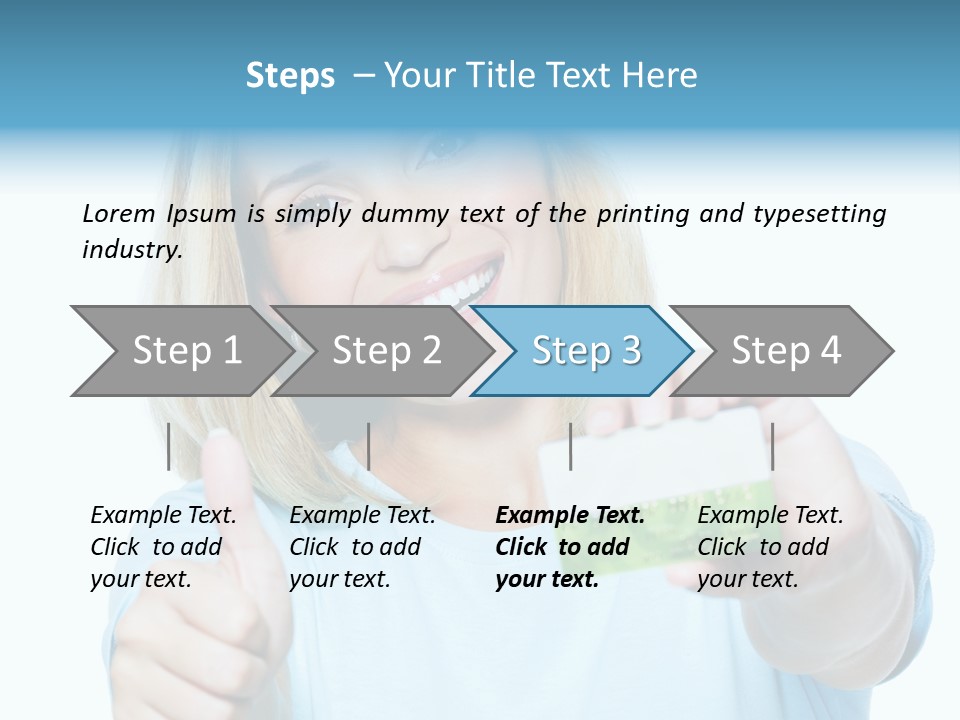 Gladness Blond Fun PowerPoint Template