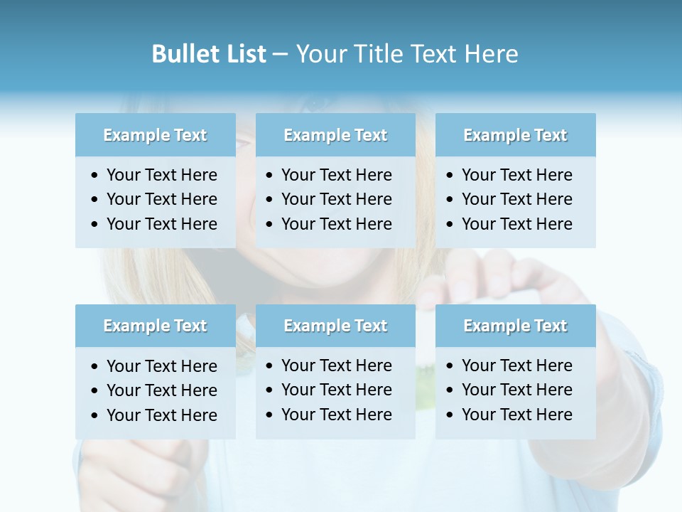 Gladness Blond Fun PowerPoint Template