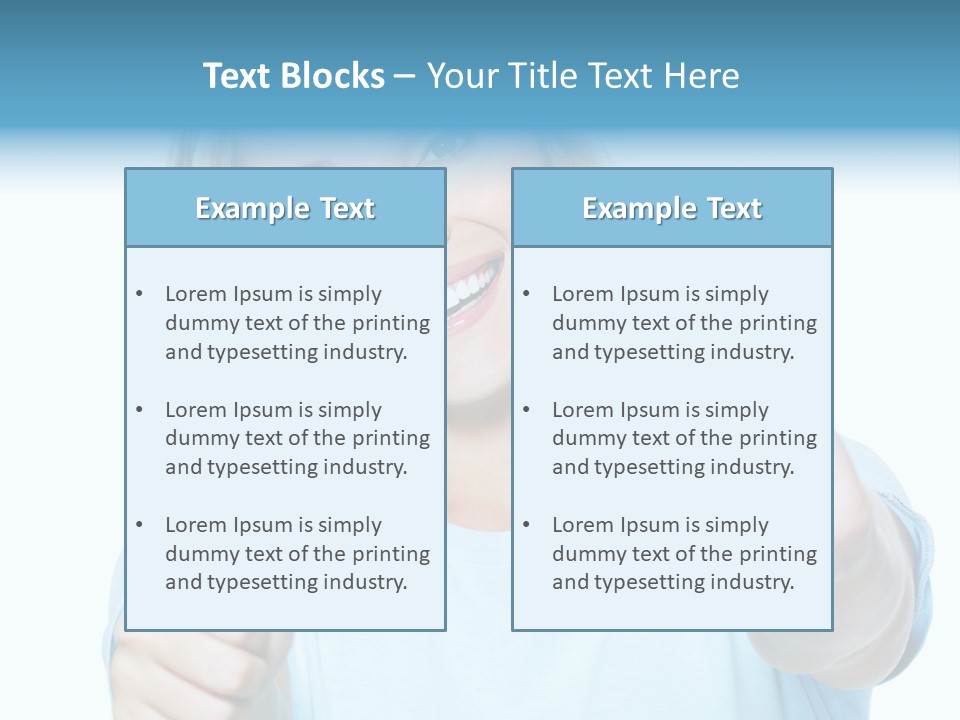 Gladness Blond Fun PowerPoint Template