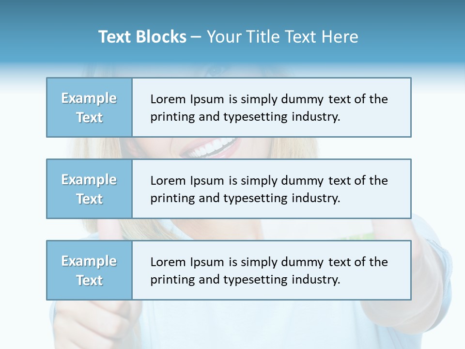 Gladness Blond Fun PowerPoint Template