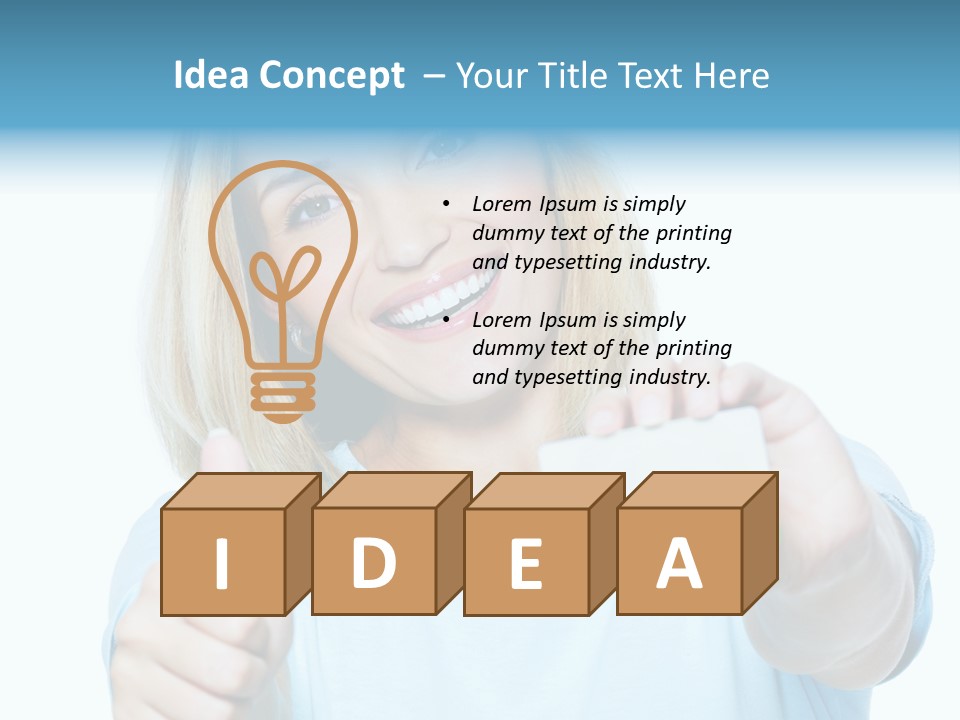 Gladness Blond Fun PowerPoint Template