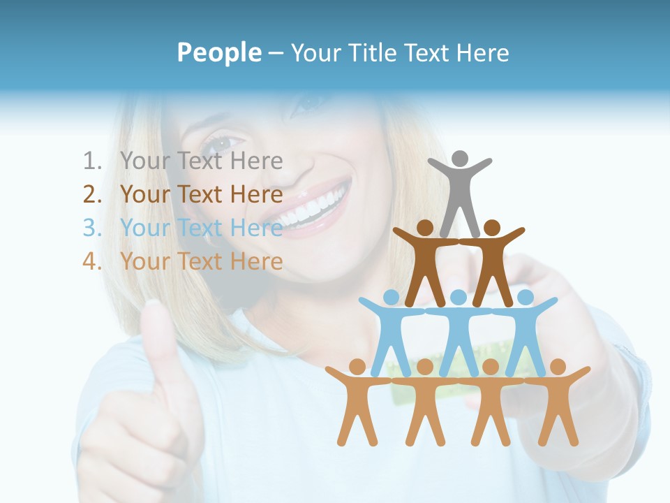 Gladness Blond Fun PowerPoint Template