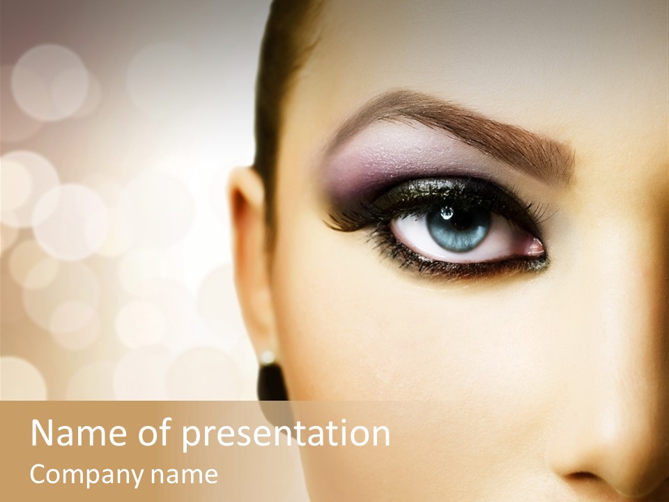 Female Black Fresh PowerPoint Template