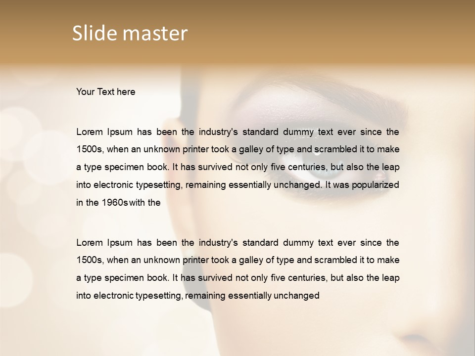 Female Black Fresh PowerPoint Template