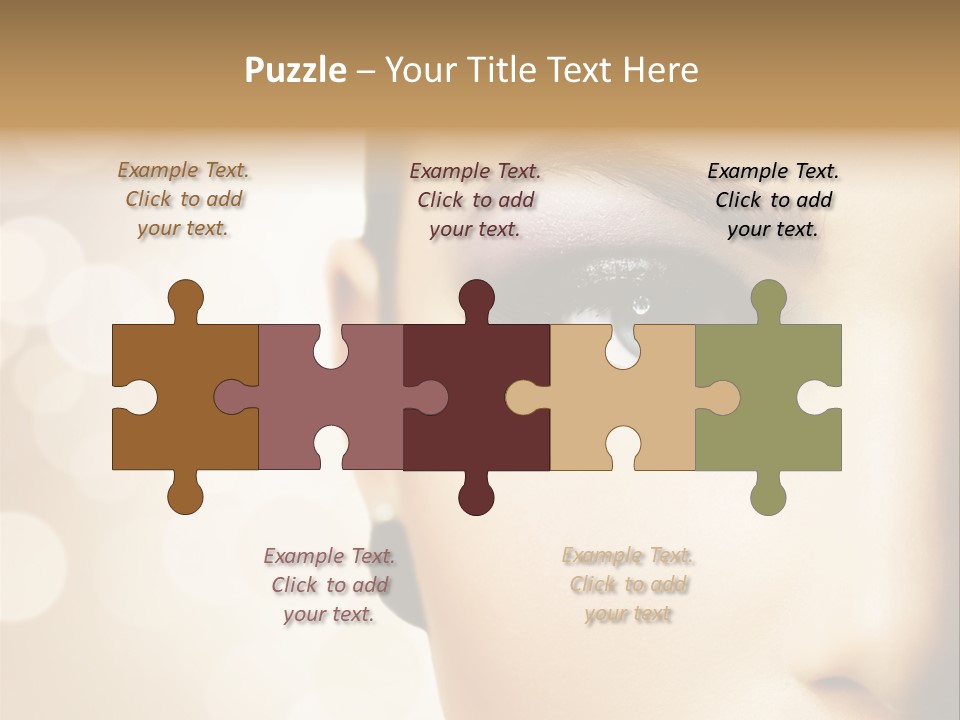 Female Black Fresh PowerPoint Template