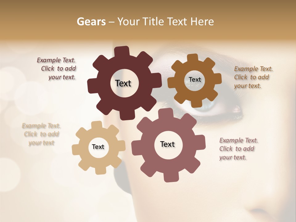 Female Black Fresh PowerPoint Template