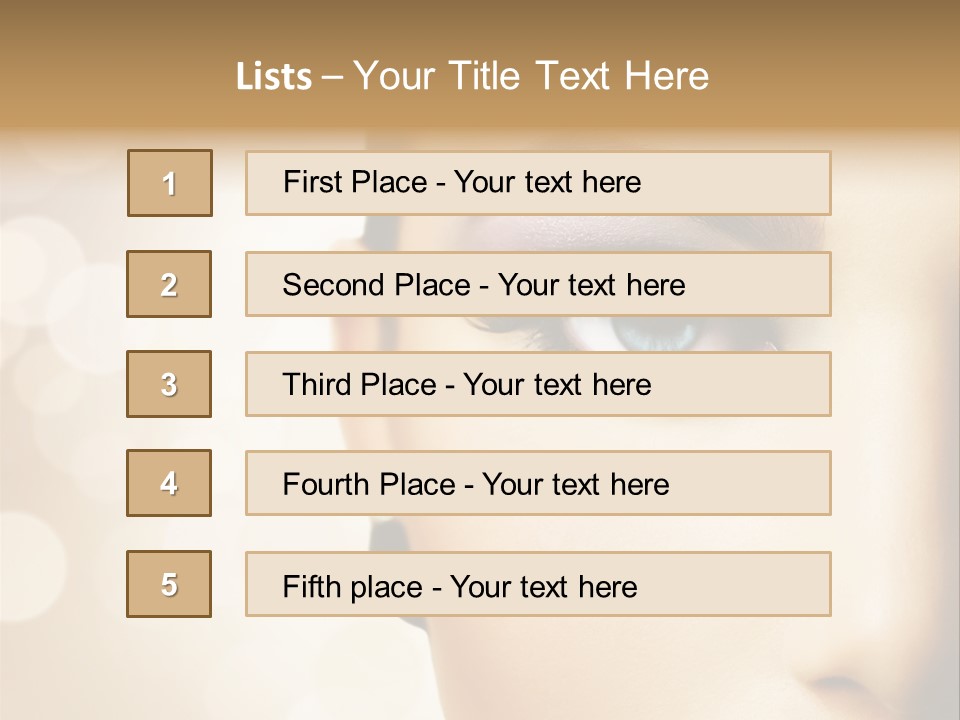 Female Black Fresh PowerPoint Template