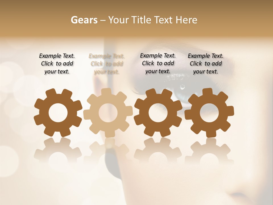 Female Black Fresh PowerPoint Template