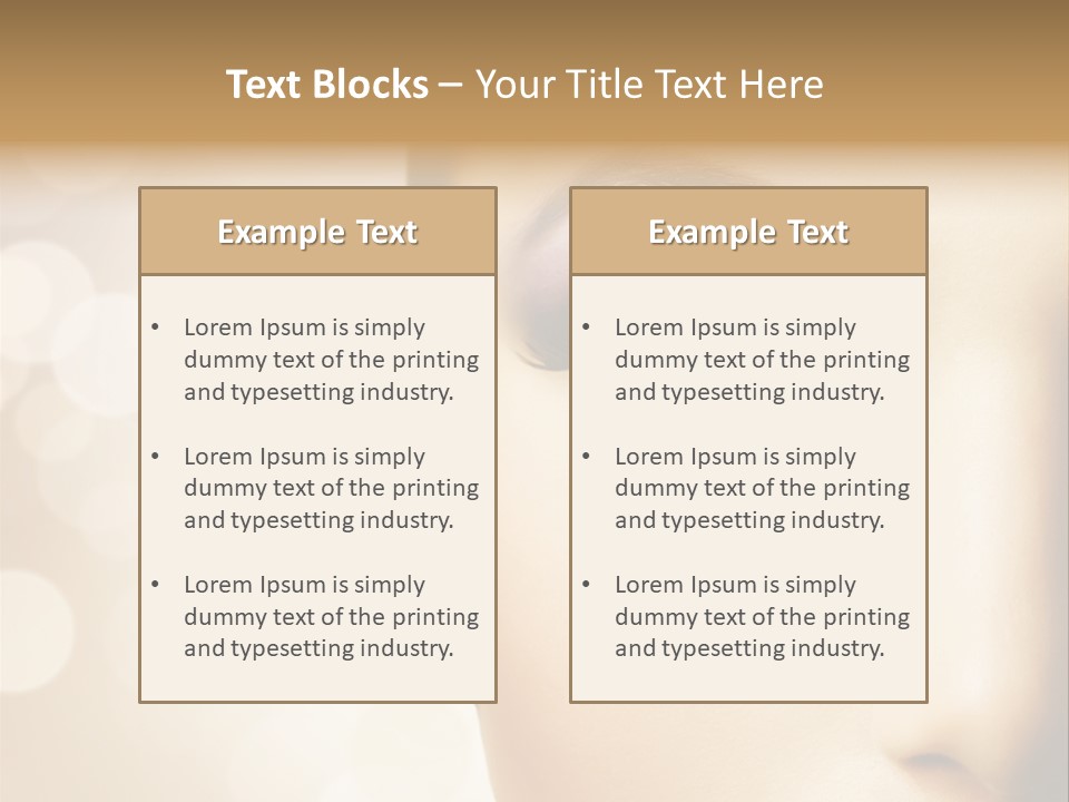 Female Black Fresh PowerPoint Template